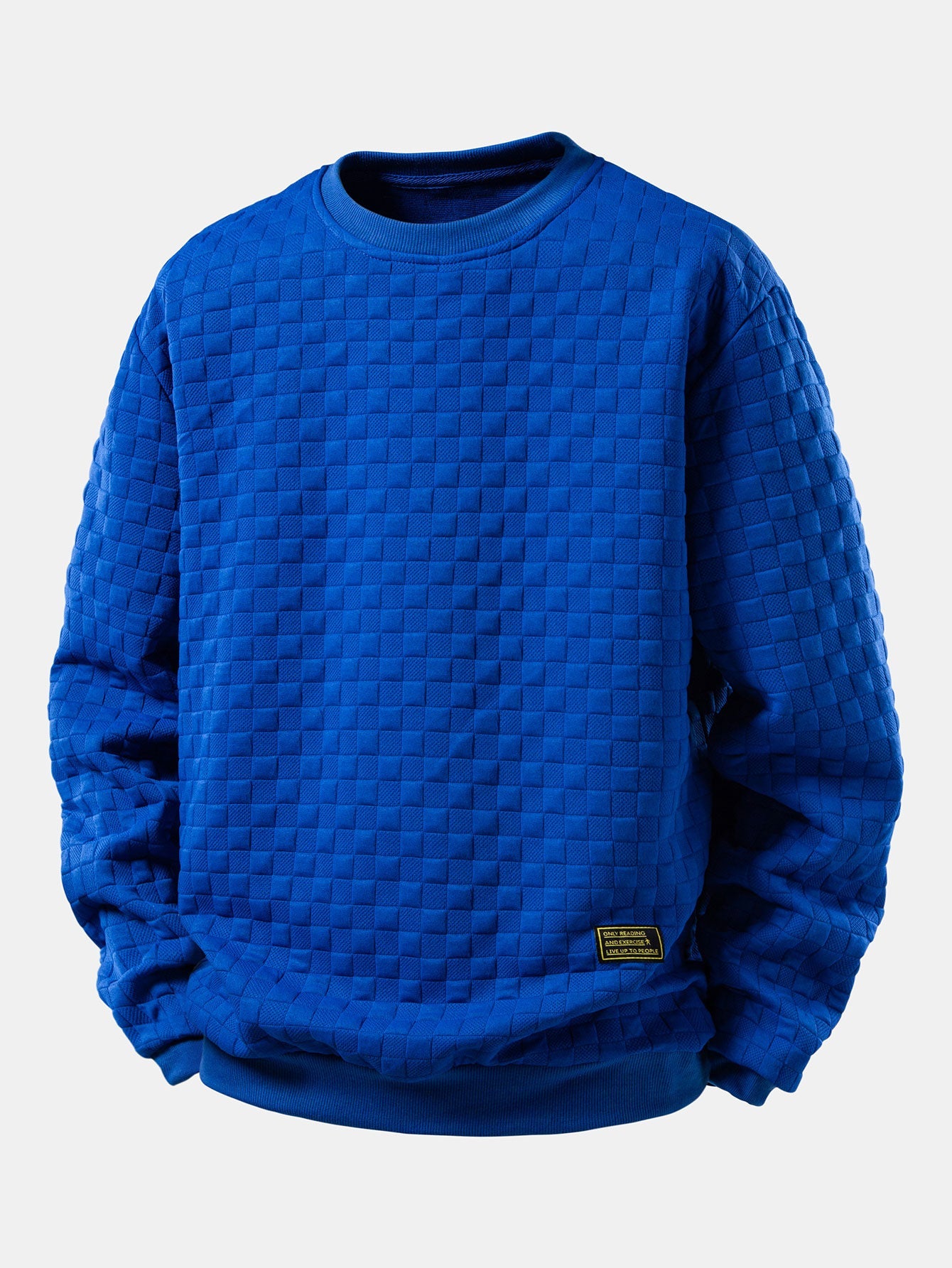 Checkerboard Jacquard Sweatshirt
