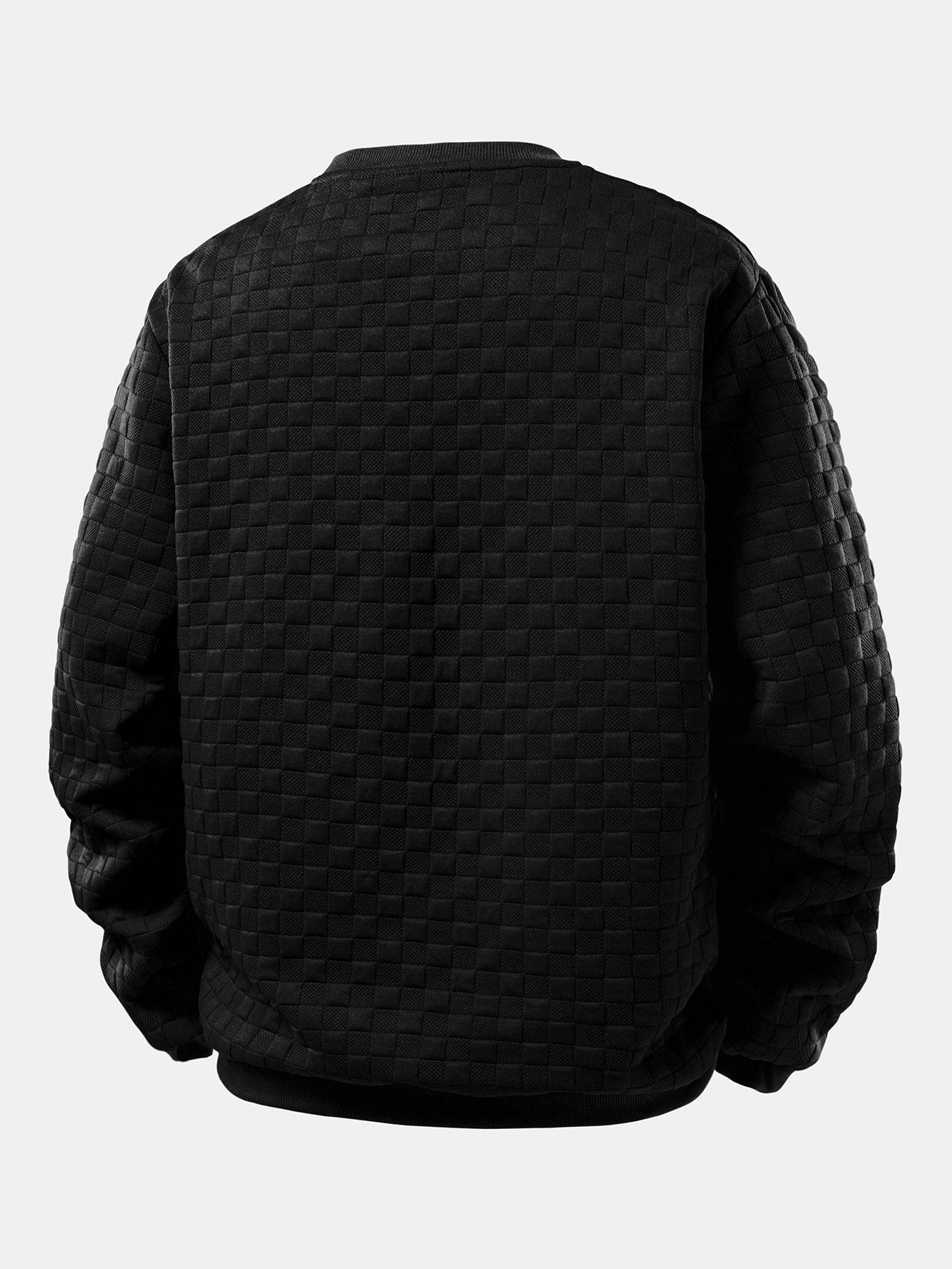 Checkerboard Jacquard Sweatshirt