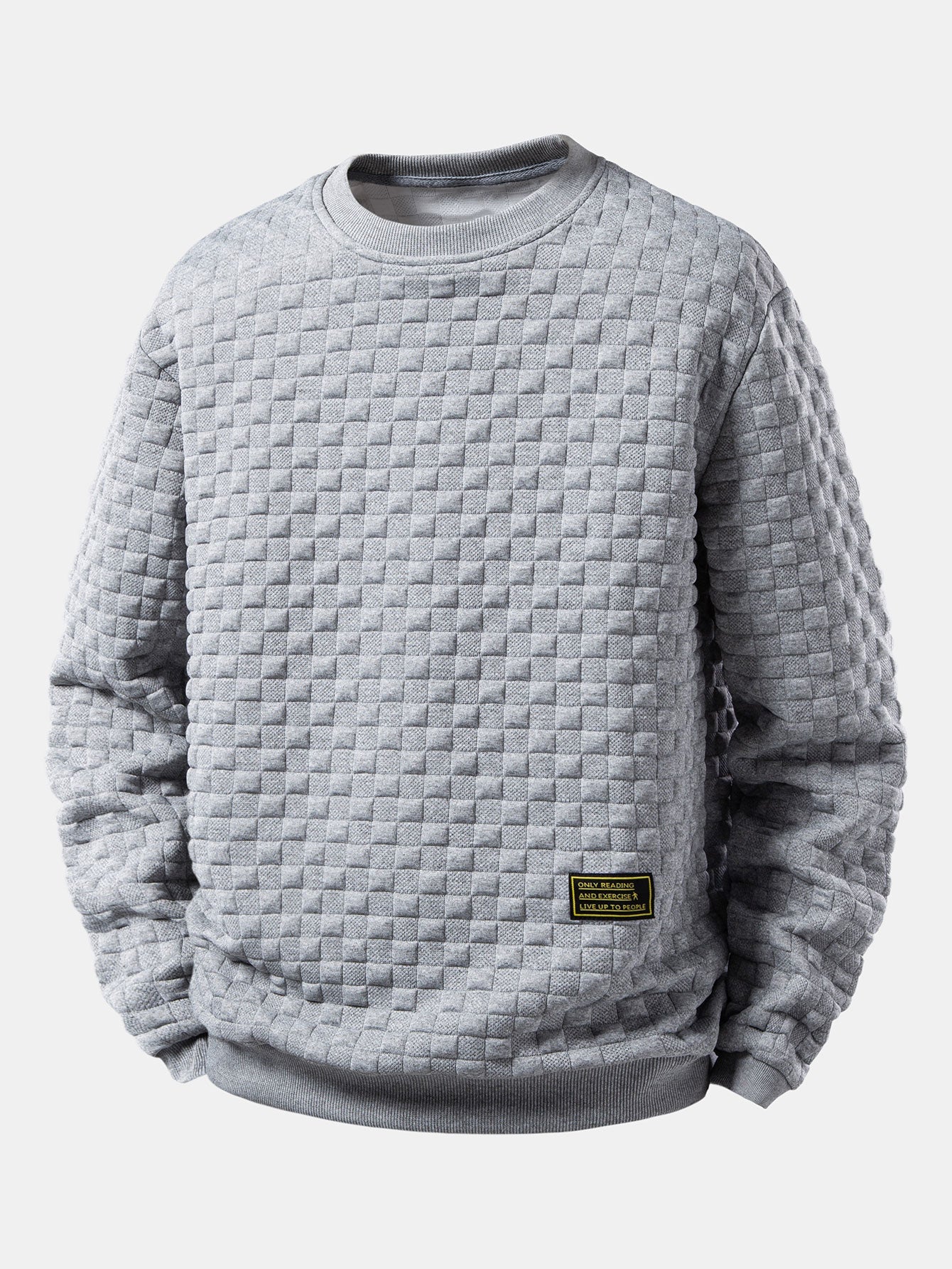 Checkerboard Jacquard Sweatshirt