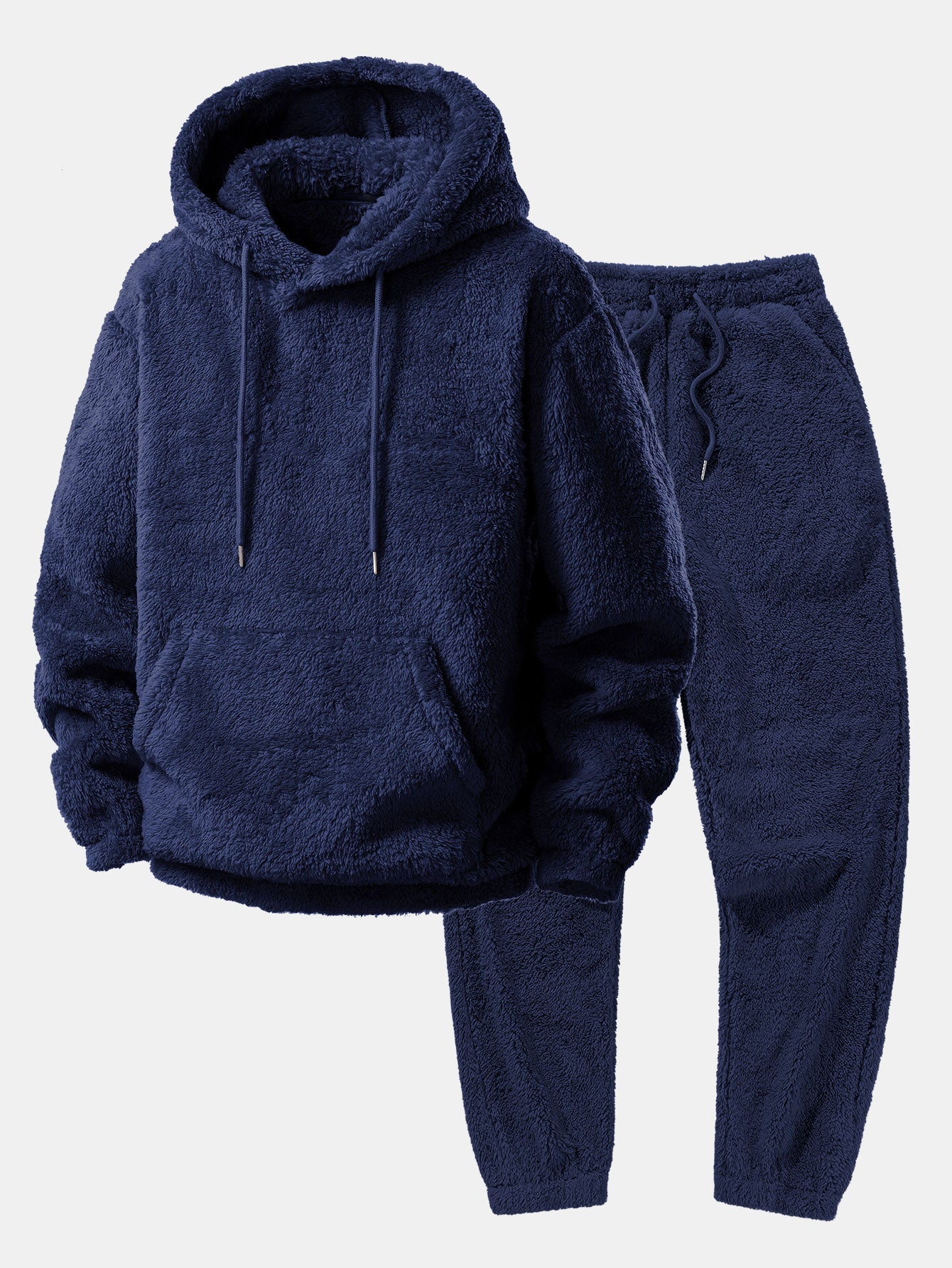 Basic Teddy Hoodie & Teddy Jogger Pants