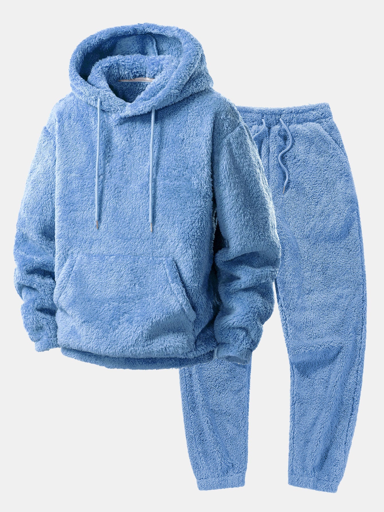 Basic Teddy Hoodie & Teddy Jogger Pants