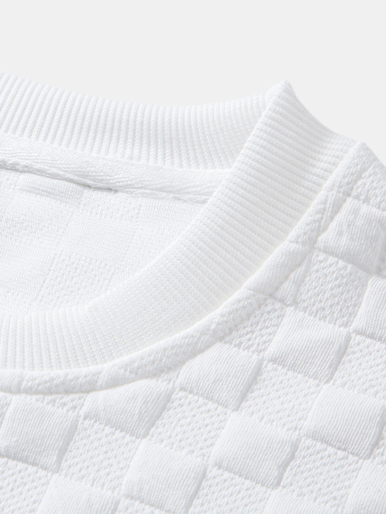 Checkerboard Jacquard Sweatshirt