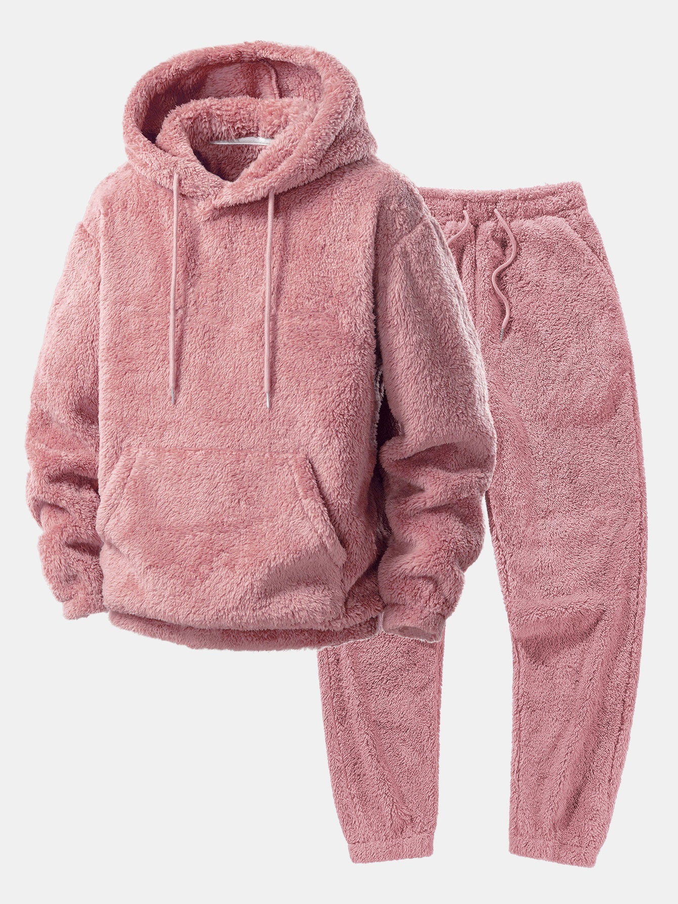 Basic Teddy Hoodie & Teddy Jogger Pants